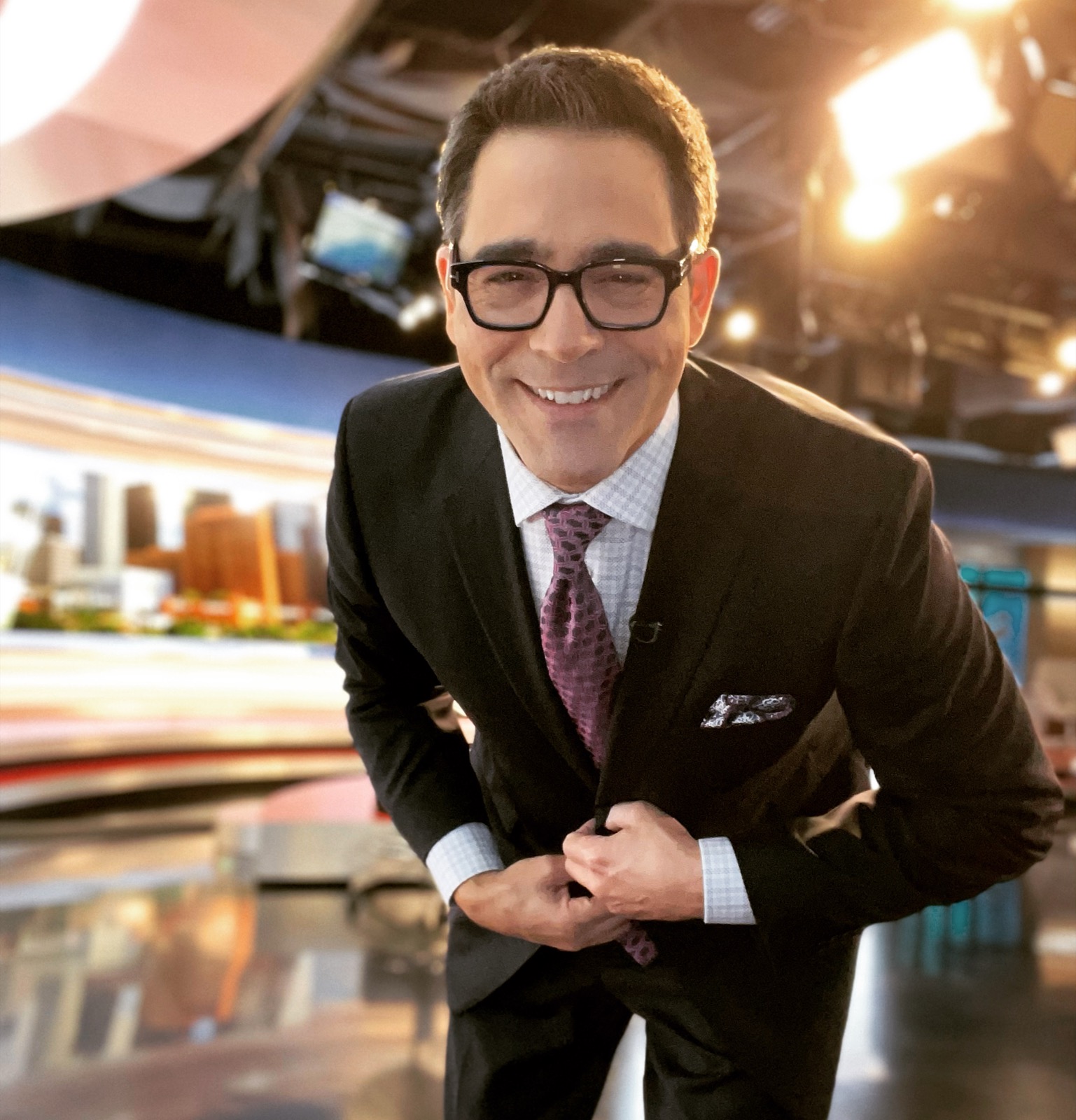 Owen Conflenti at the KPRC newsroom